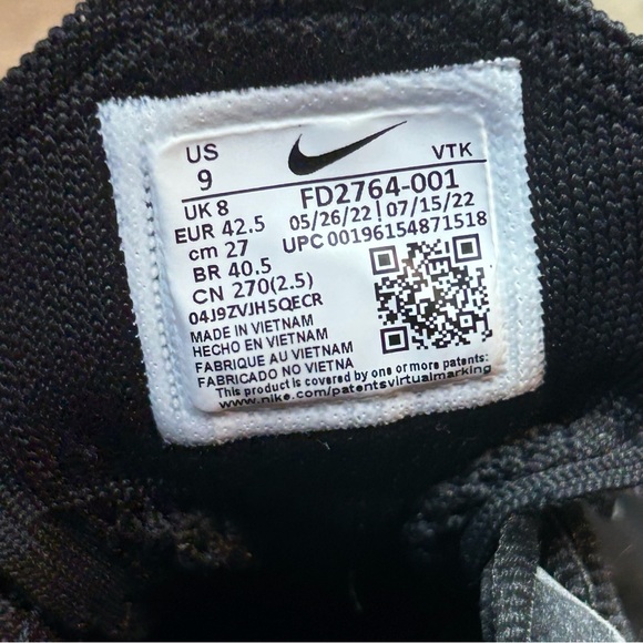 Nike‎ Men\'s Black Athletic Sneakers
